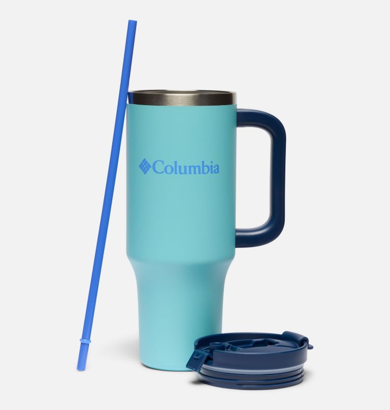 stainless steel vacuum tumbler with handle - 40 oz