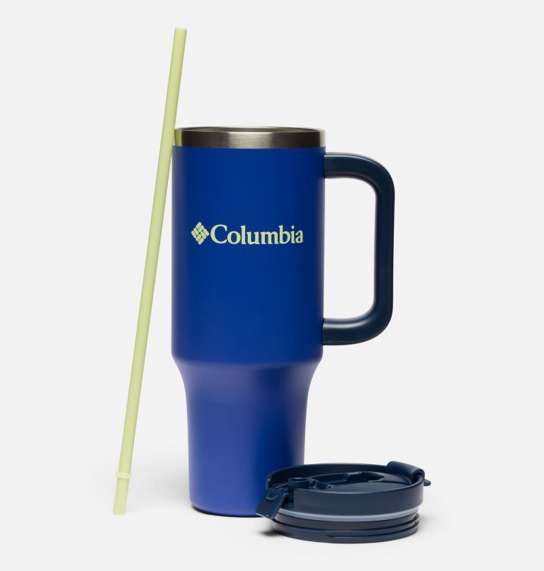 stainless steel vacuum tumbler with handle - 40 oz