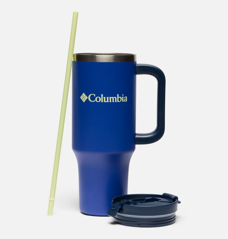 stainless steel vacuum tumbler with handle - 40 oz