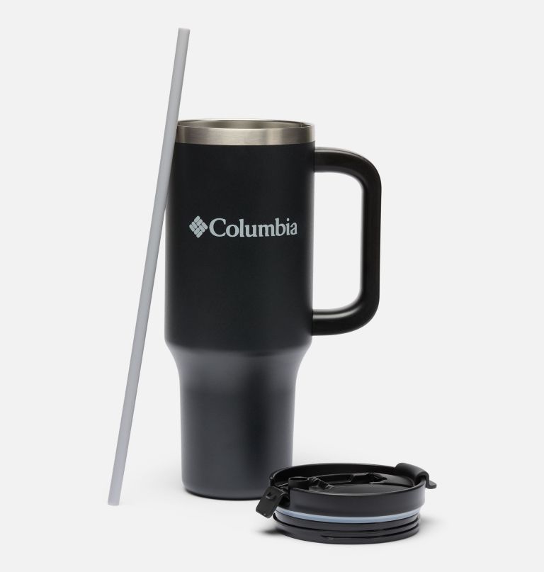 stainless steel vacuum tumbler with handle - 40 oz