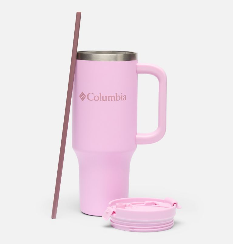 stainless steel vacuum tumbler with handle - 40 oz