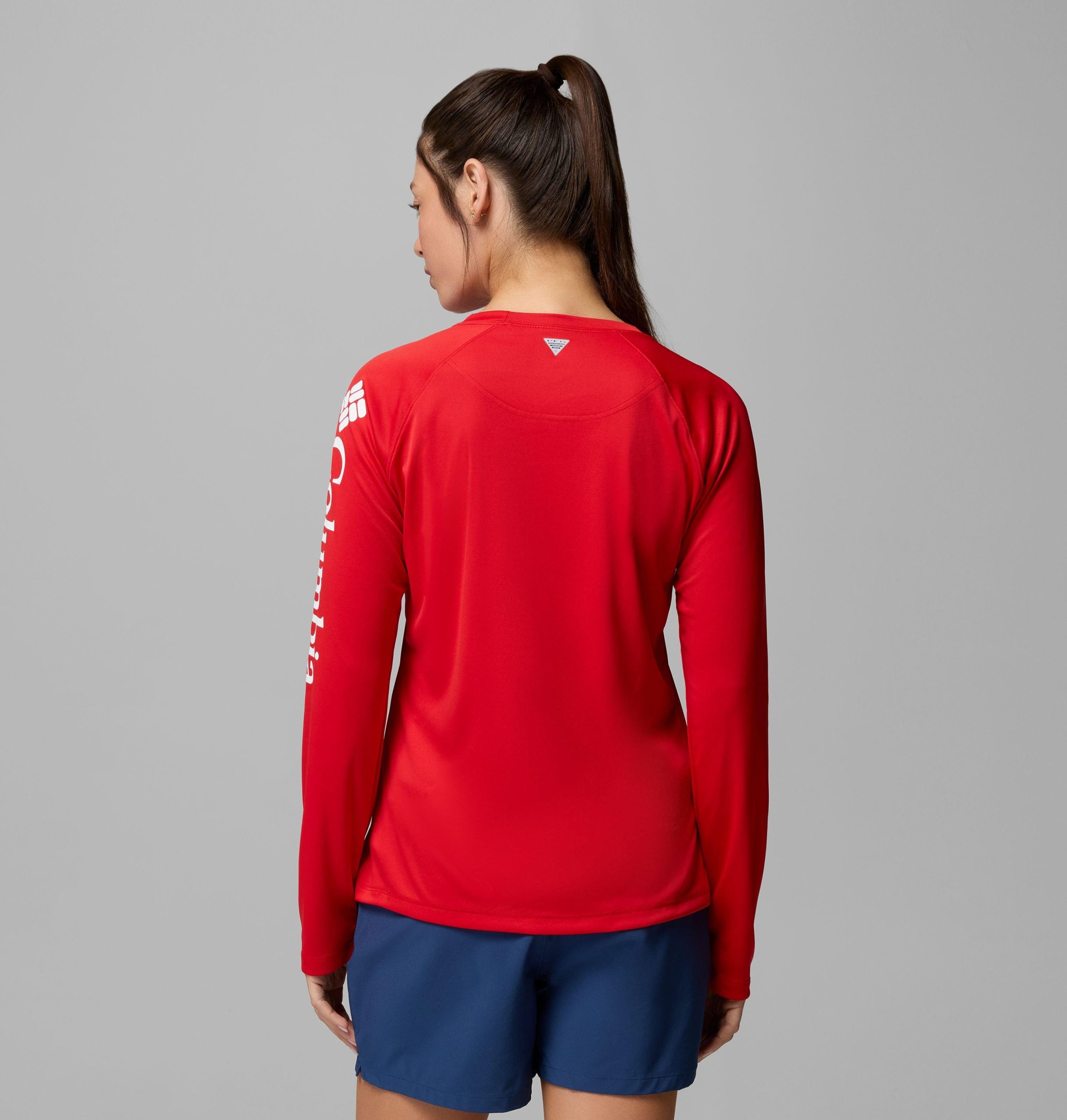 dames pfg tidal sands t-shirt met lange mouwen