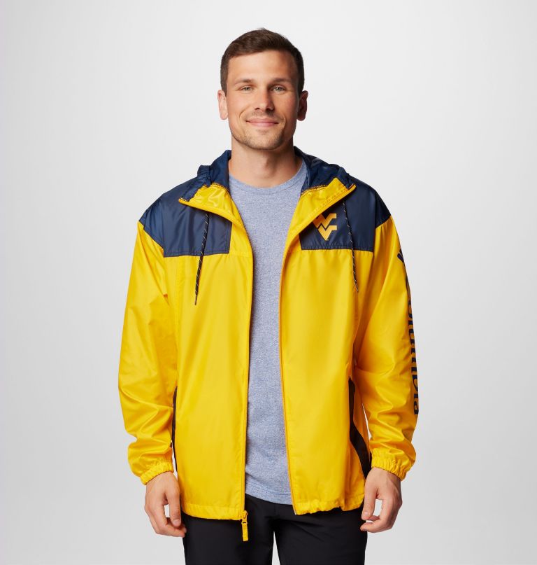men collegiate flash challenger ii windbreaker - west virginia