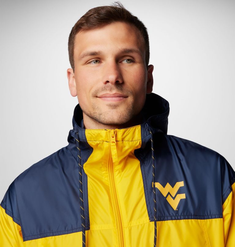 men collegiate flash challenger ii windbreaker - west virginia