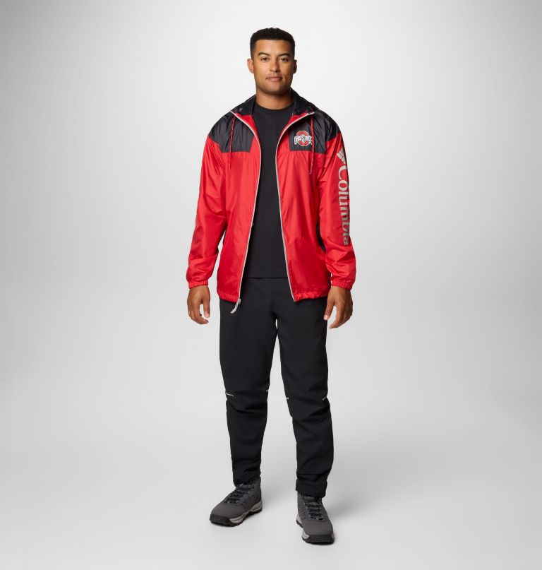 men collegiate flash challenger ii windbreaker - ohio state