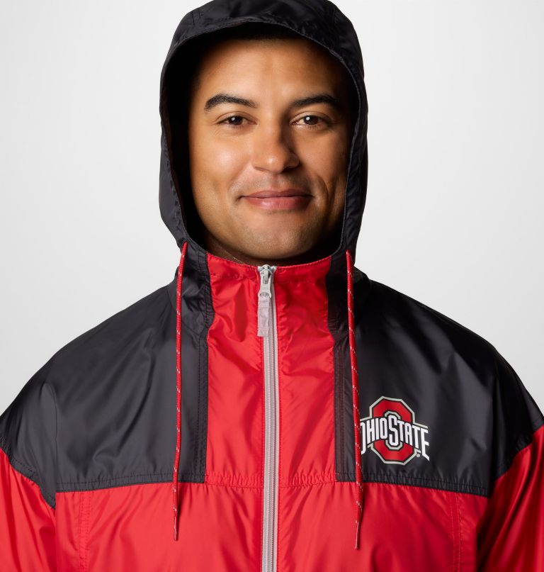 men collegiate flash challenger ii windbreaker - ohio state