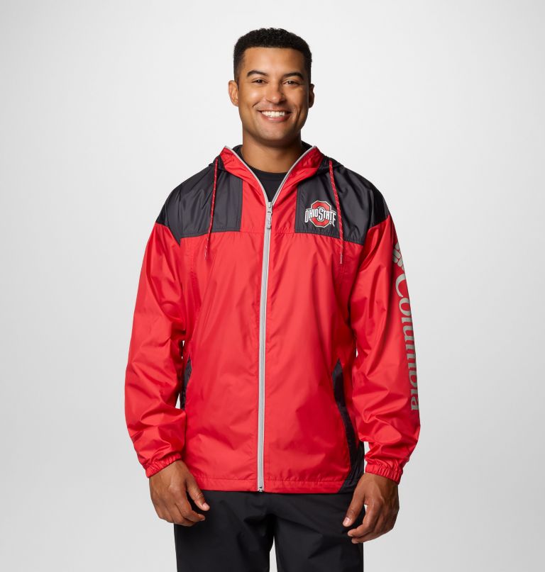 men collegiate flash challenger ii windbreaker - ohio state
