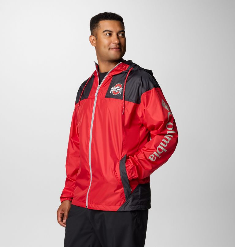 men collegiate flash challenger ii windbreaker - ohio state
