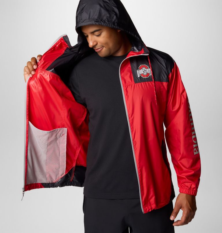 men collegiate flash challenger ii windbreaker - ohio state