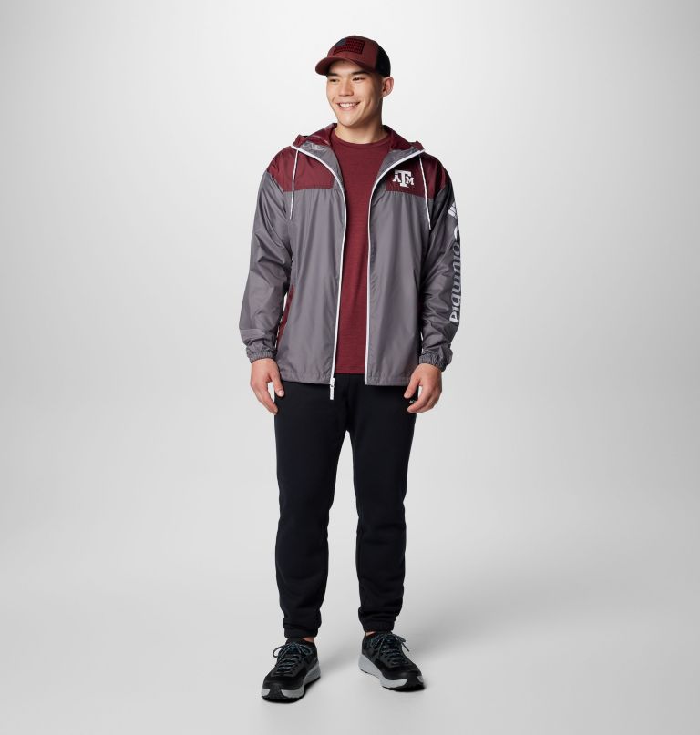 men collegiate flash challenger ii windbreaker - texas am