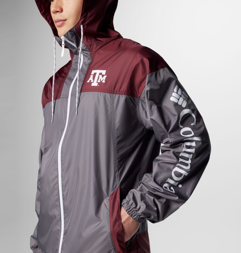 men collegiate flash challenger ii windbreaker - texas am