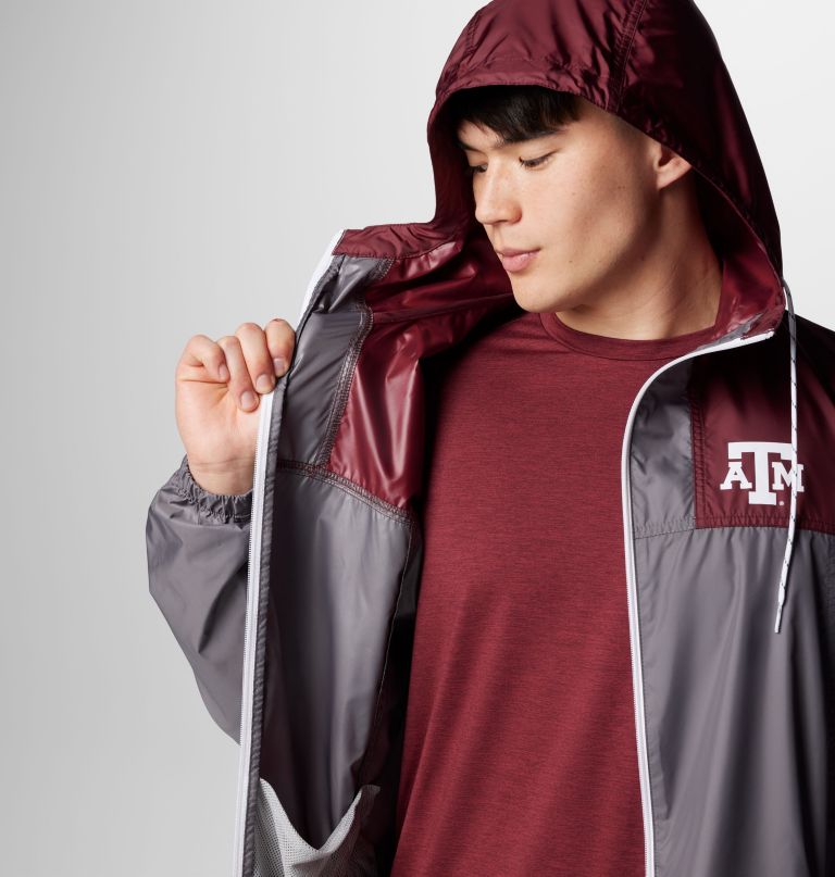 men collegiate flash challenger ii windbreaker - texas am
