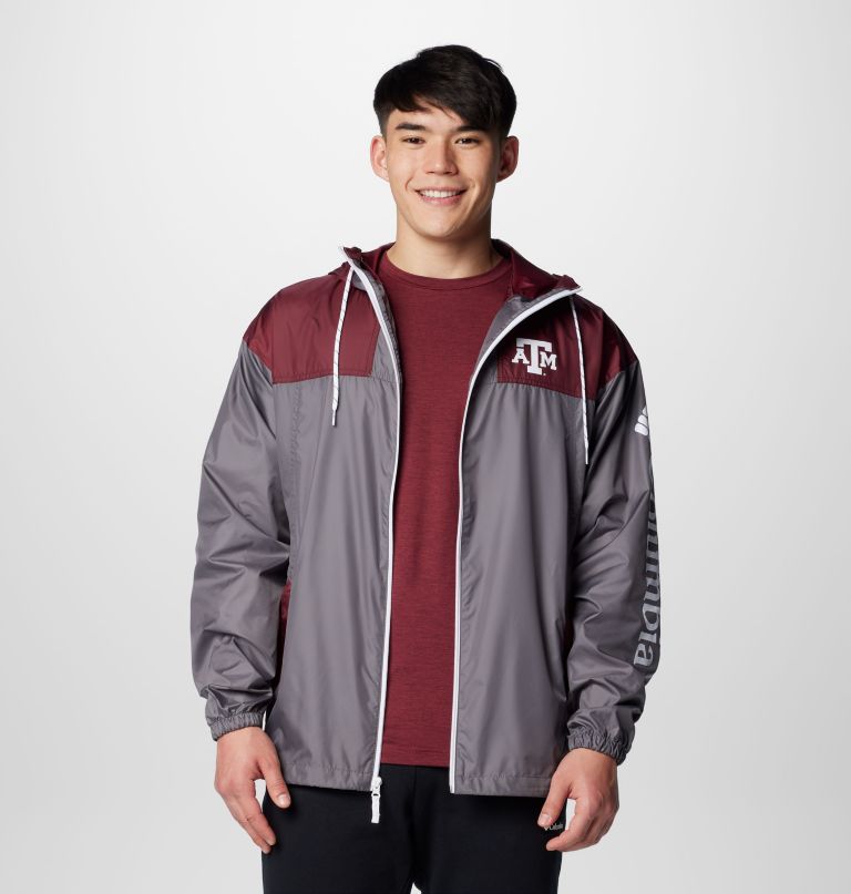 men collegiate flash challenger ii windbreaker - texas am