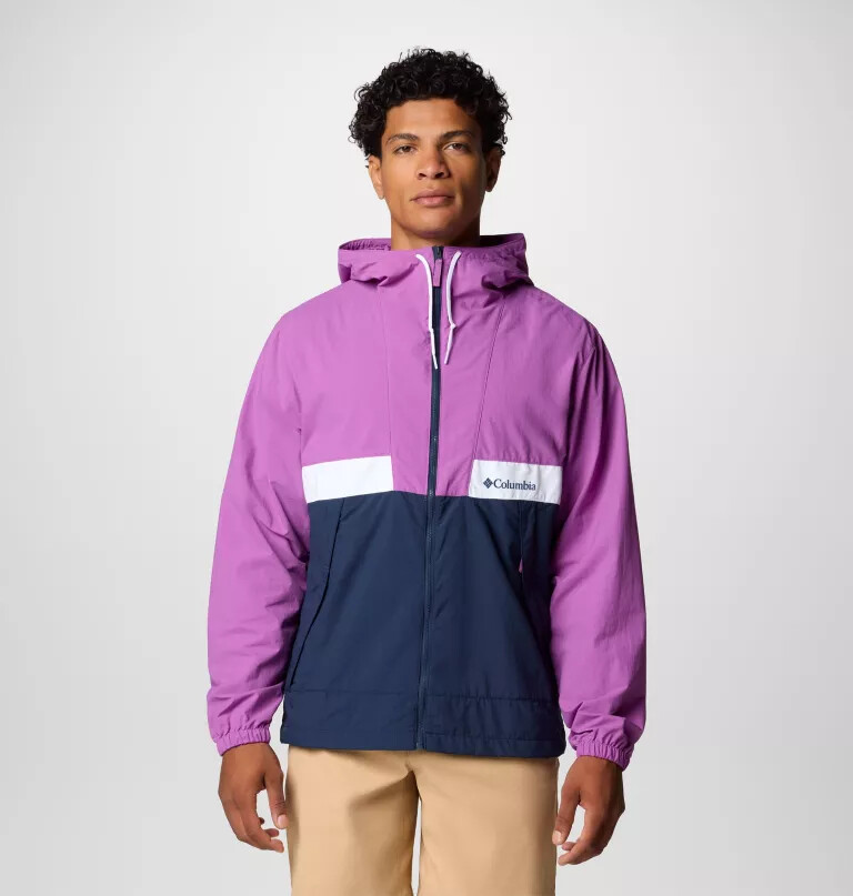 men spire valley hooded windbreaker