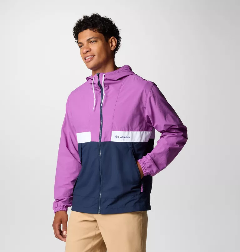 men spire valley hooded windbreaker