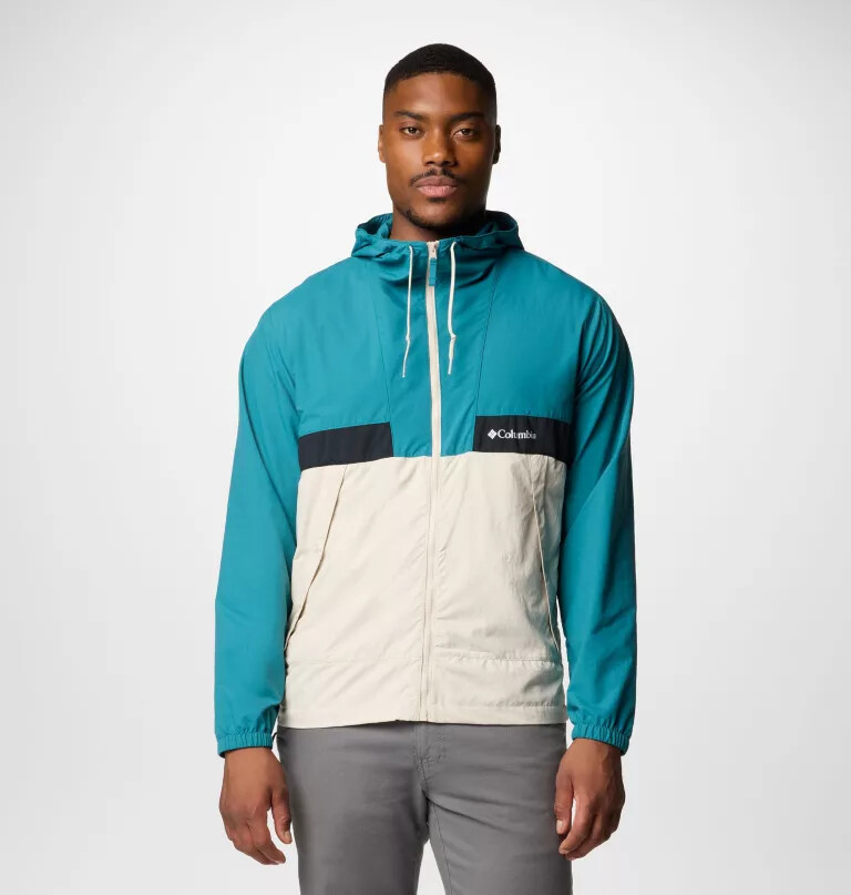 men spire valley hooded windbreaker