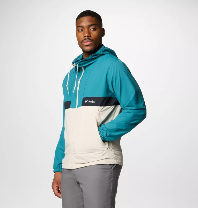 men spire valley hooded windbreaker