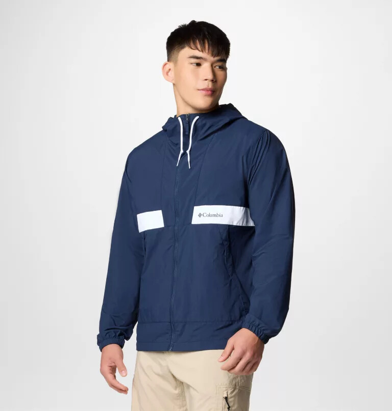 men spire valley hooded windbreaker